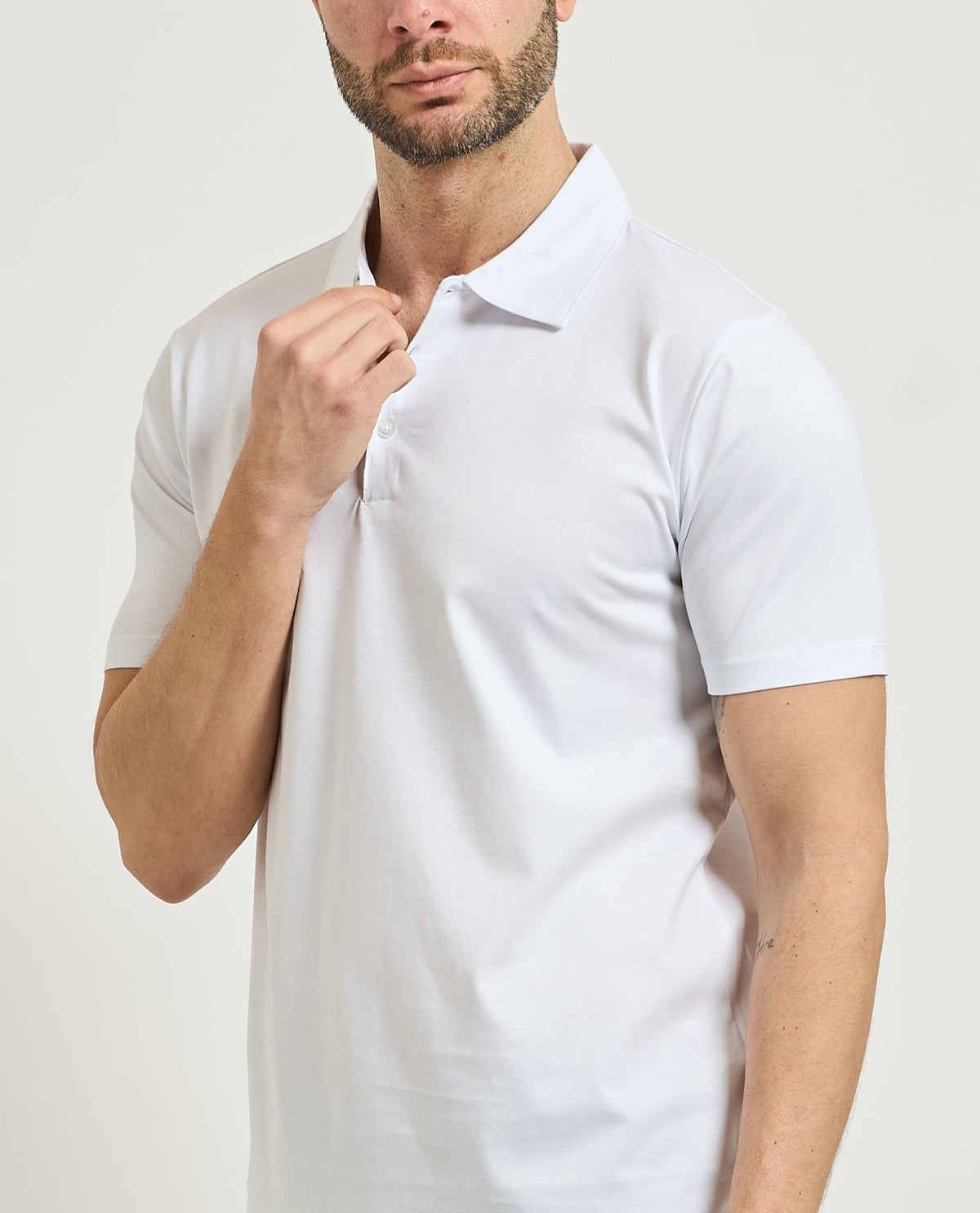 SSEINSE Ανδρικό T-Shirt Polo Βαμβάκι Λευκό Regular Fit SEINSE-PE3207SS BIANCO 1822610