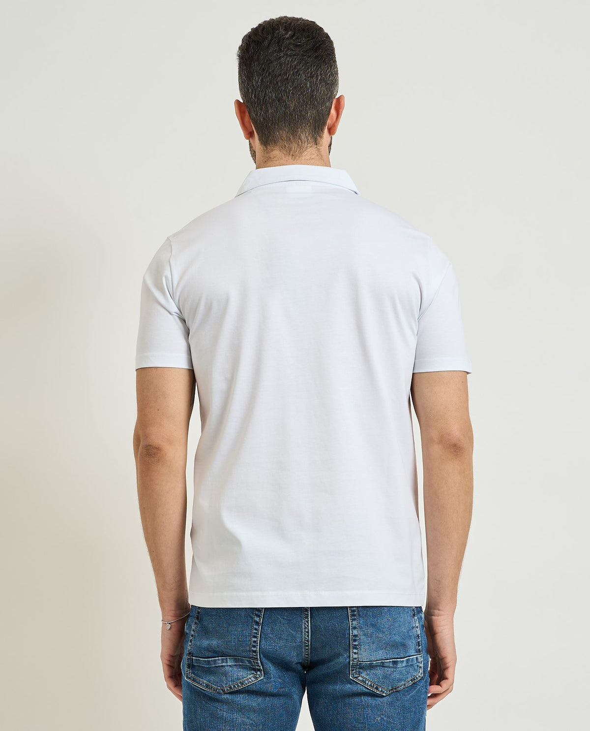 SSEINSE Ανδρικό T-Shirt Polo Βαμβάκι Λευκό Regular Fit SEINSE-PE3207SS BIANCO 1822610