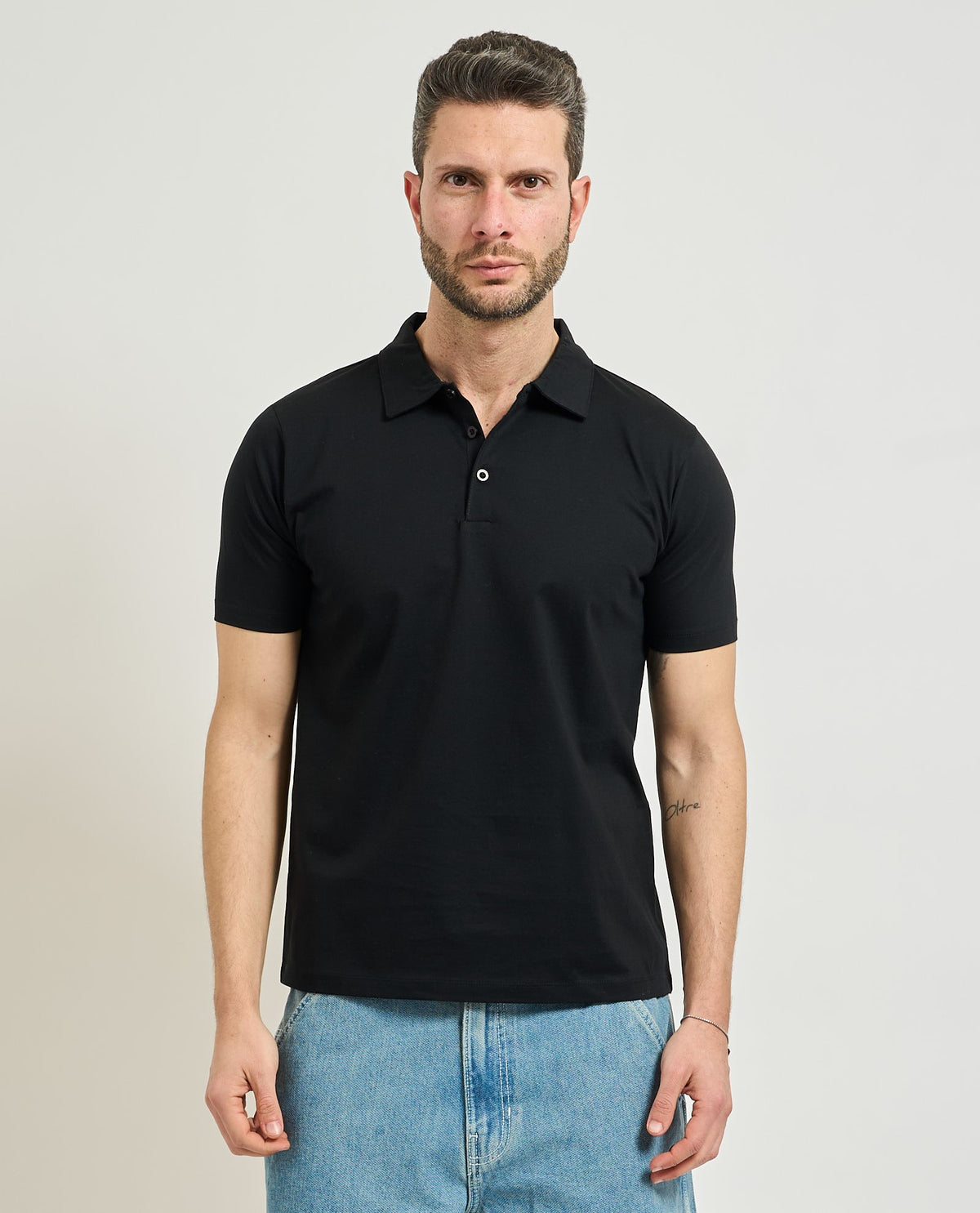 SSEINSE Ανδρικό T-Shirt Polo Βαμβάκι Μαύρο Regular Fit SEINSE-PE3207SS NERO 1822610