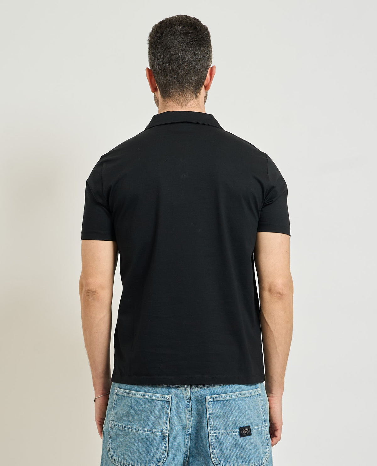 SSEINSE Ανδρικό T-Shirt Polo Βαμβάκι Μαύρο Regular Fit SEINSE-PE3207SS NERO 1822610