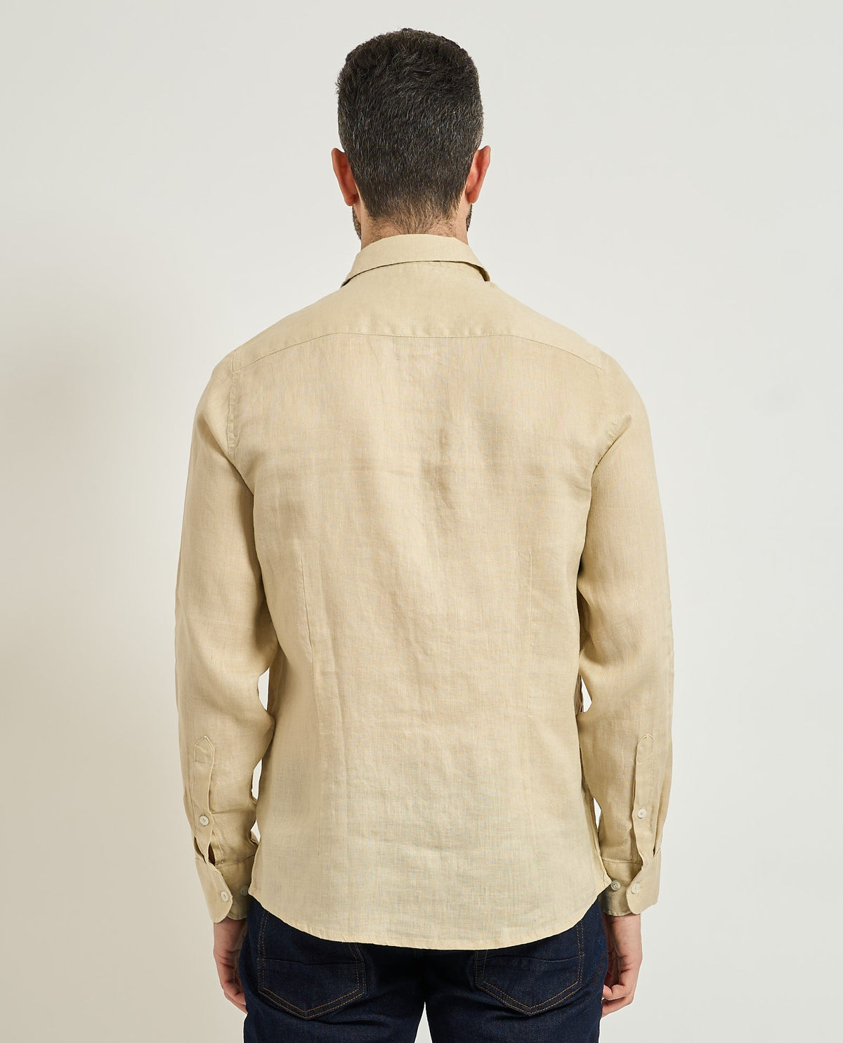 SSEINSE Ανδρικό Πουκάμισο Λινό Μπέζ Regular Fit SEINSE-CE1081SS BEIGE 1822596