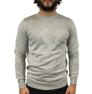 SSEINSE Ανδρικό Πουλόβερ Βαμβάκι Γκρί Regular Fit SEINSE-MI3056SS PERLA MELANGE 1820815