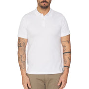 TRUSSARDI Ανδρικό T-Shirt Polo Βαμβάκι/Ελαστάνη Λευκό Regular Fit MTP01J90/001-OPTICAL WHIT 1824484