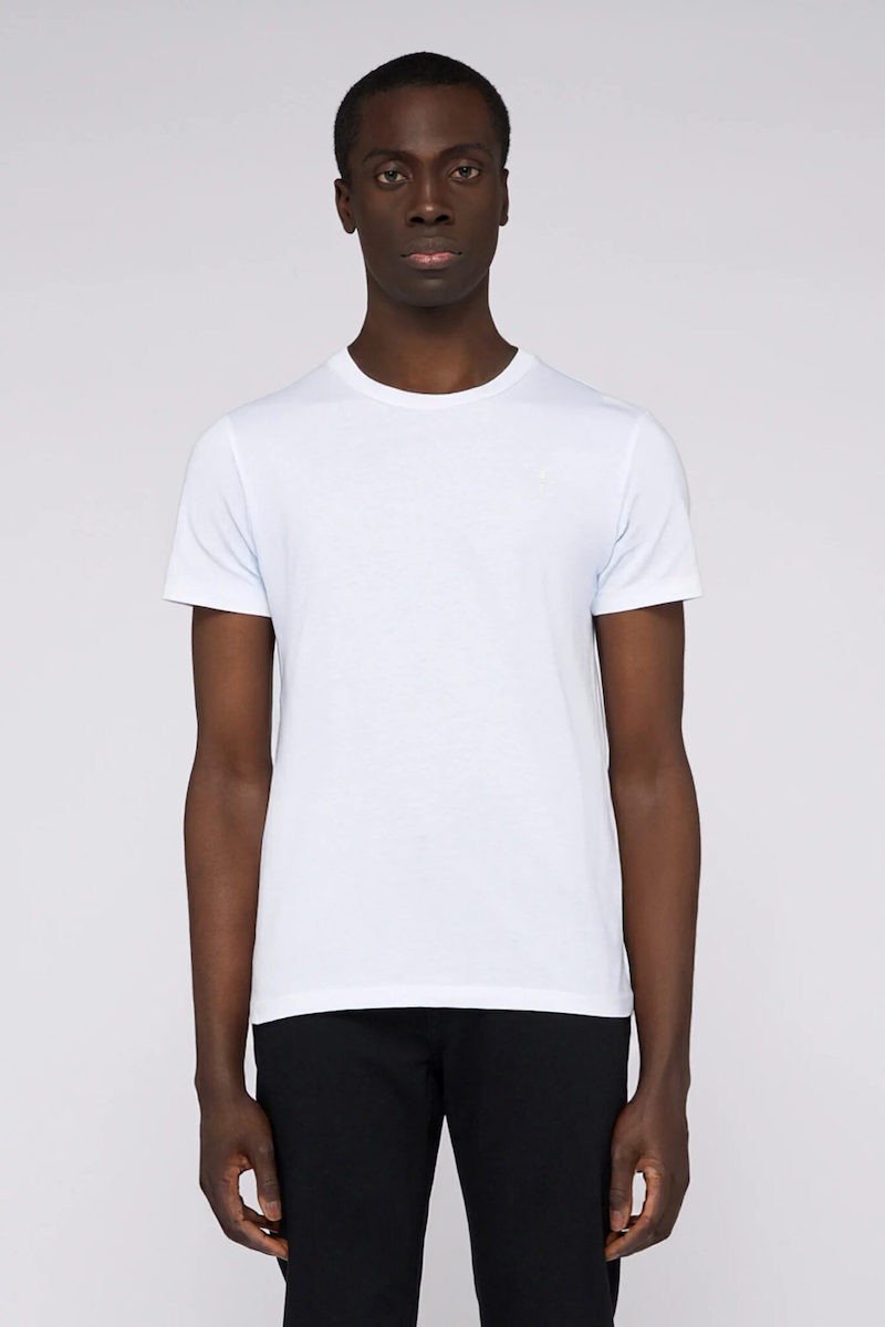 TRUSSARDI Ανδρικό T-Shirt Βαμβάκι/Ελαστάνη Λευκό Slim Fit MTS01J01/001-WHITE/W001 WHITE SIRACUSA 1824481