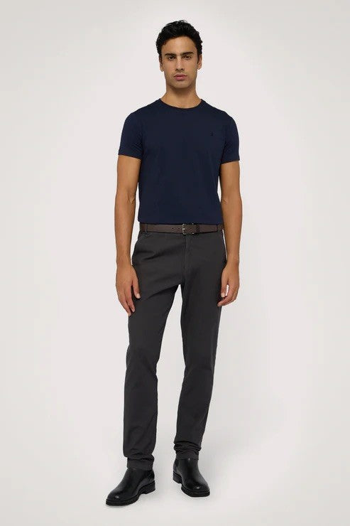 TRUSSARDI Ανδρικό T-Shirt Βαμβάκι/Ελαστάνη Μπλέ Slim Fit MTS01J01/034-NAVY BLUE / U280 BLUE GENOA 1824481
