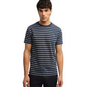 TRUSSARDI Ανδρικό T-Shirt Βαμβάκι/Ελαστάνη Πολύχρωμο Regular Fit MTS08J00/0JA-NAVY+LT. GRE 1824494