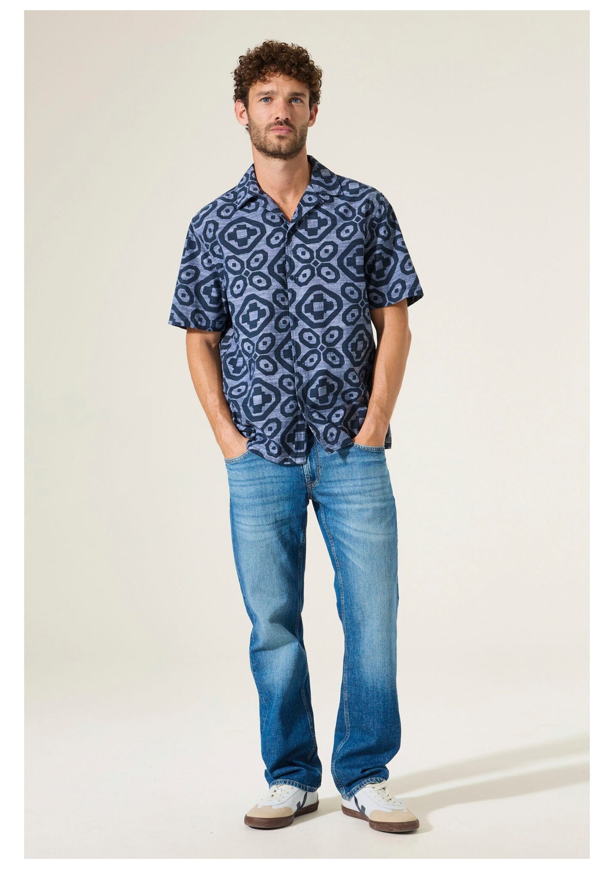 GARCIA Ανδρικό Πουκάμισο Βαμβάκι Μπλέ Regular Fit GARCIAO261092-326/CHAMBRAY 1824495
