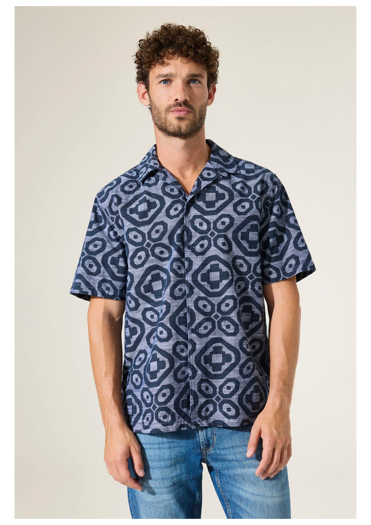 GARCIA Ανδρικό Πουκάμισο Βαμβάκι Μπλέ Regular Fit GARCIAO261092-326/CHAMBRAY 1824495