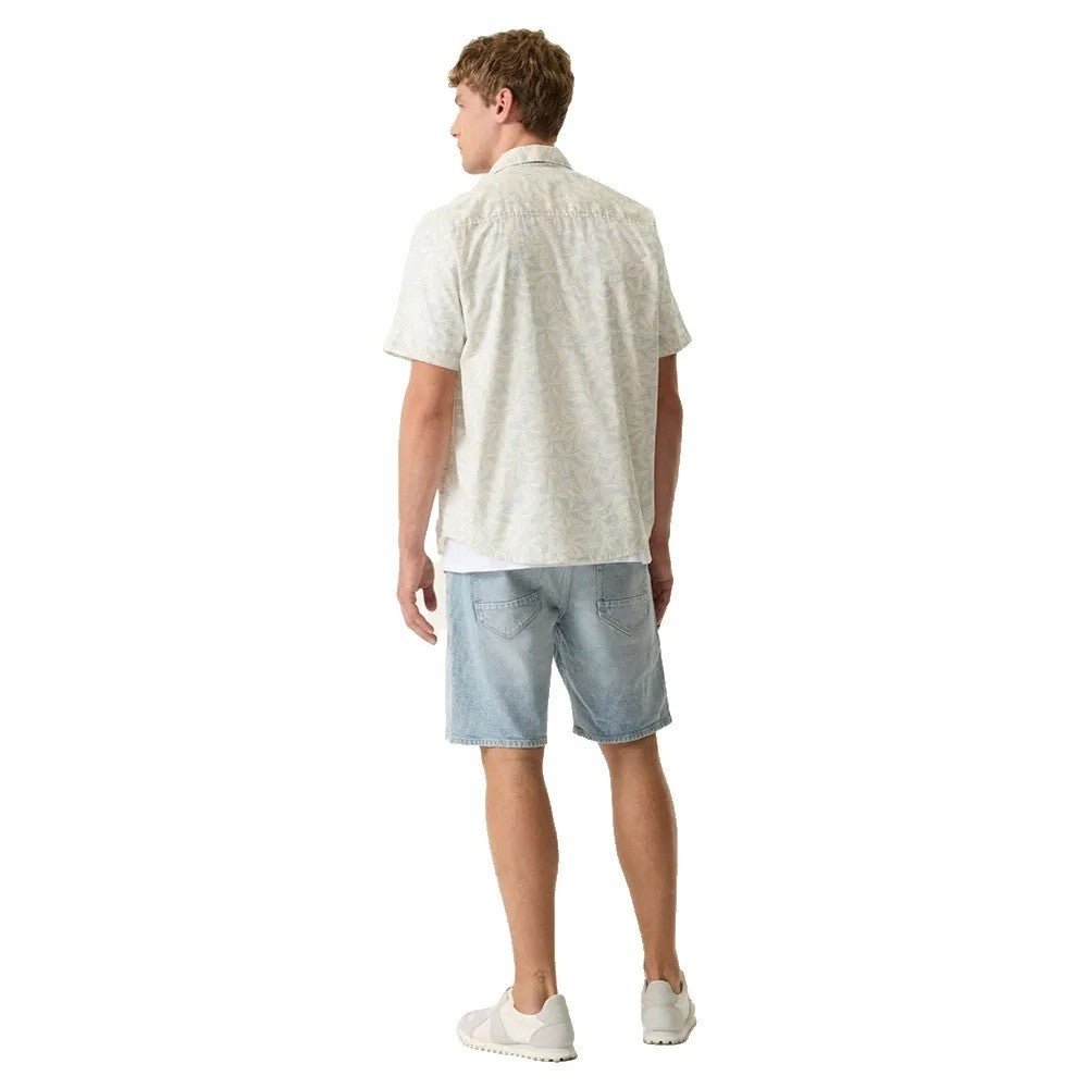 GARCIA Ανδρικό Πουκάμισο Βαμβάκι Λευκό Regular Fit GARCIAP261290-ANTIQUE WHITE 1825114
