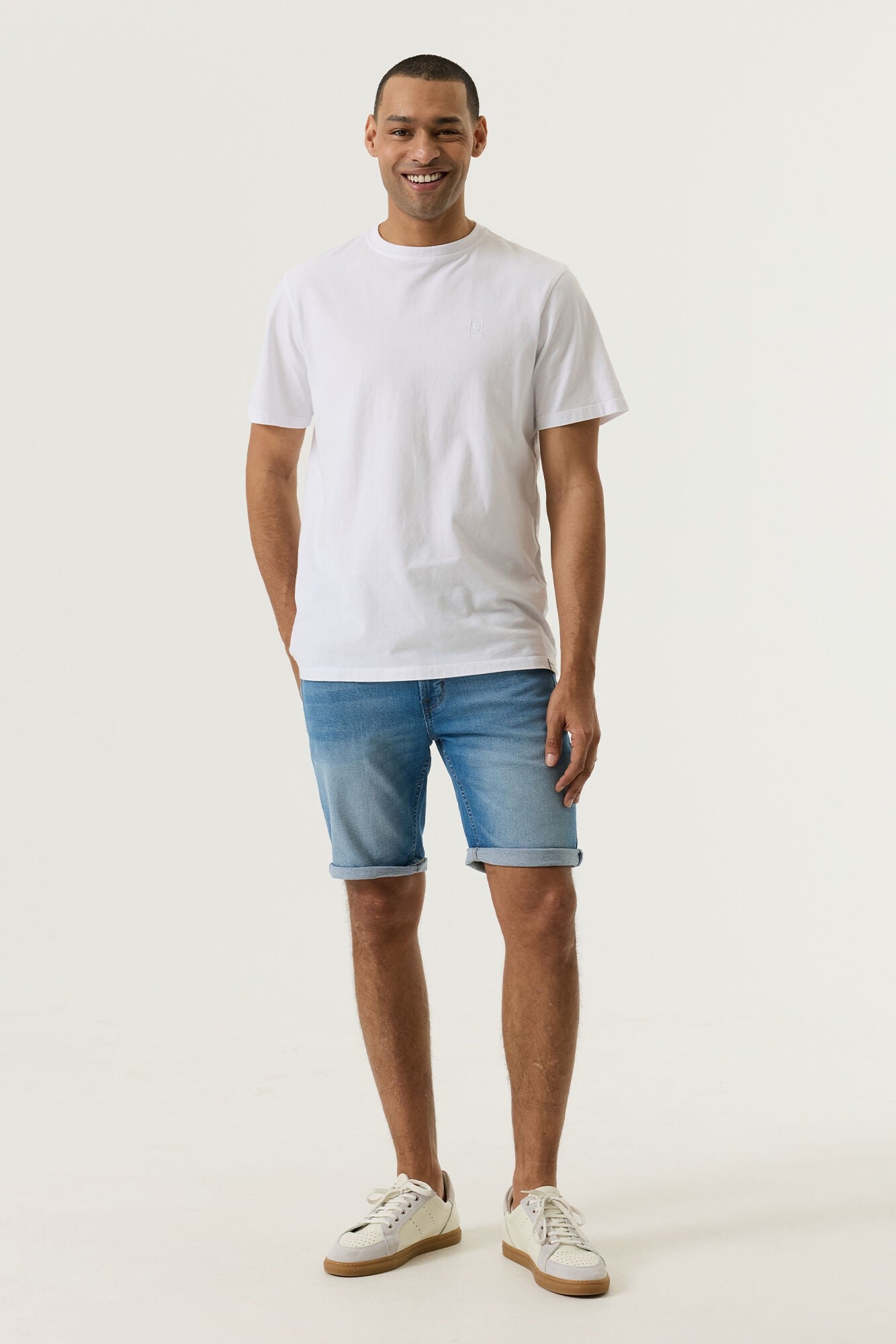 GARCIA Ανδρική Βερμούδα Βαμβάκι/Ελαστάνη Μπλέ Regular Fit GARCIA695-5049 126- MEDIUM USED 1825702