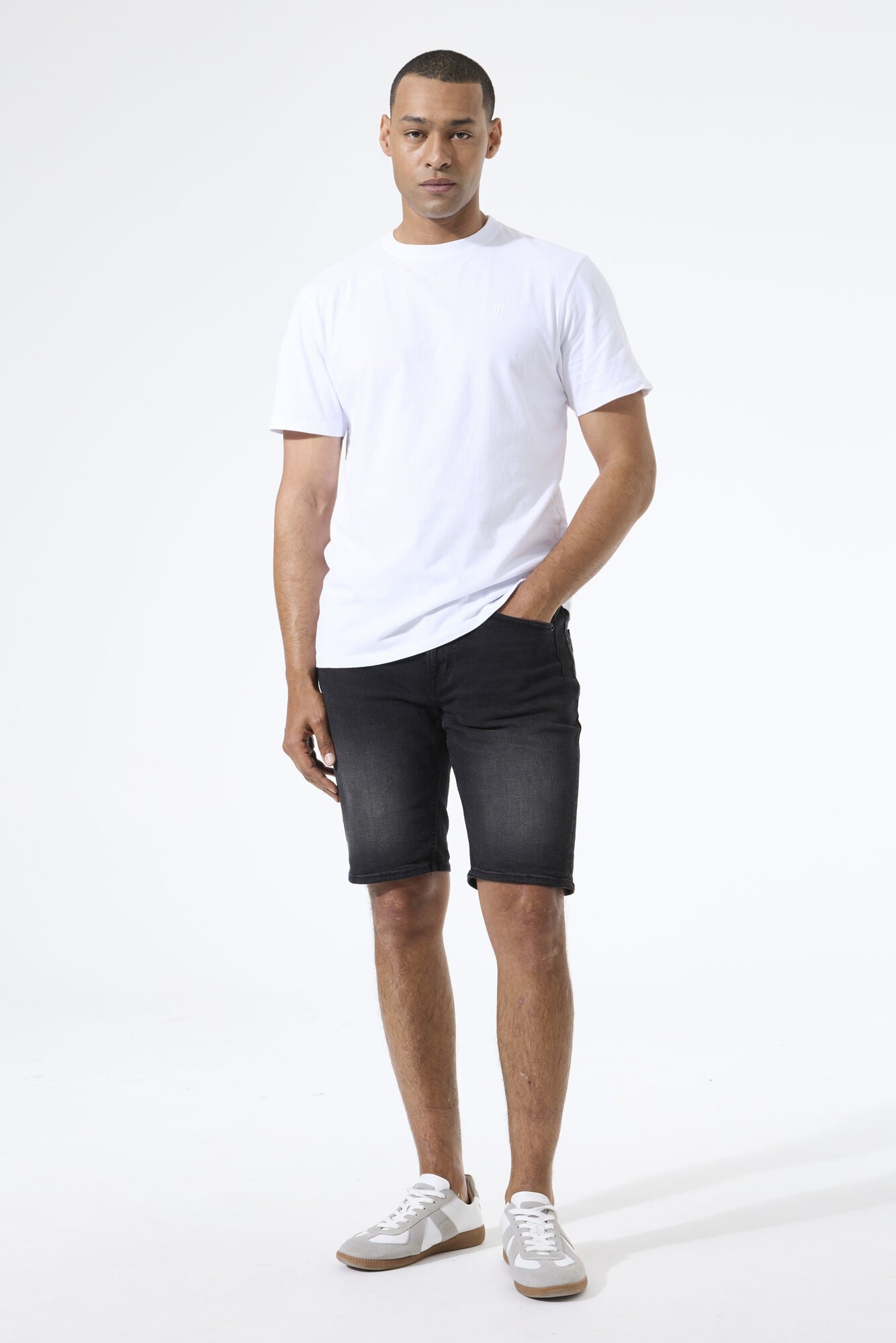 GARCIA Ανδρική Βερμούδα Βαμβάκι/Ελαστάνη Μαύρο Regular Fit GARCIA695-6602- dark used 1825702