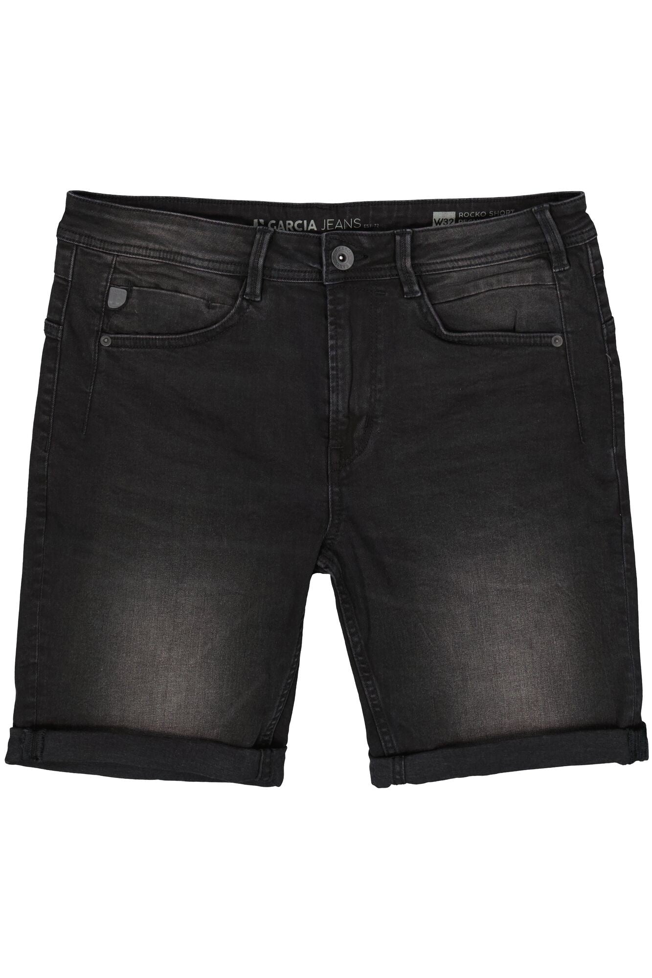GARCIA Ανδρική Βερμούδα Βαμβάκι/Ελαστάνη Μαύρο Regular Fit GARCIA695-6602- dark used 1825702