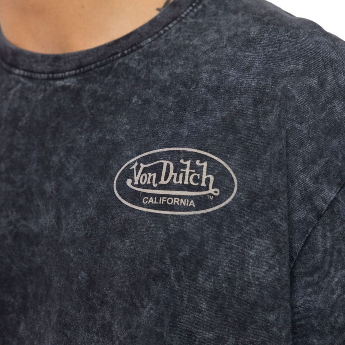 VON DUTCH Ανδρικό T-Shirt Βαμβάκι Γκρί VD/1/H/TR/PASS 126/GREY 1823519