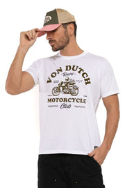 VON DUTCH Ανδρικό T-Shirt Βαμβάκι Λευκό VD/1/TR/CITY/W 126/WHITE 1823521
