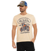 VON DUTCH Ανδρικό T-Shirt Βαμβάκι Μπέζ VD/1/TR/FEAR/CR 126/BEIGE 1823522