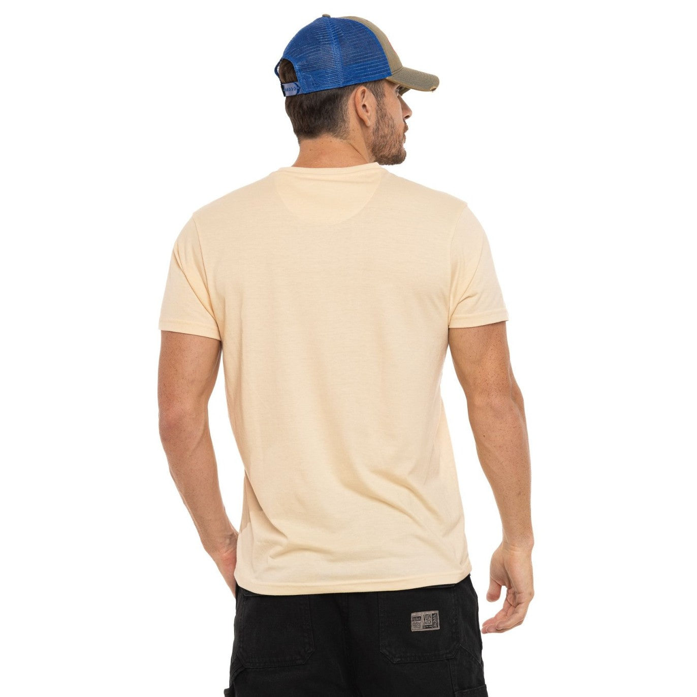 VON DUTCH Ανδρικό T-Shirt Βαμβάκι Μπέζ VD/1/TR/FEAR/CR 126/BEIGE 1823522