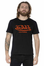 VON DUTCH Ανδρικό T-Shirt Βαμβάκι Μαύρο VD/1/TSC/FIRST/NRO/BLACK 1803078