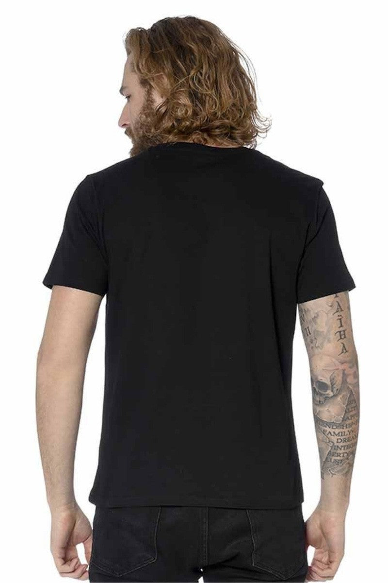 VON DUTCH Ανδρικό T-Shirt Βαμβάκι Μαύρο VD/1/TSC/FIRST/NRO/BLACK 1803078