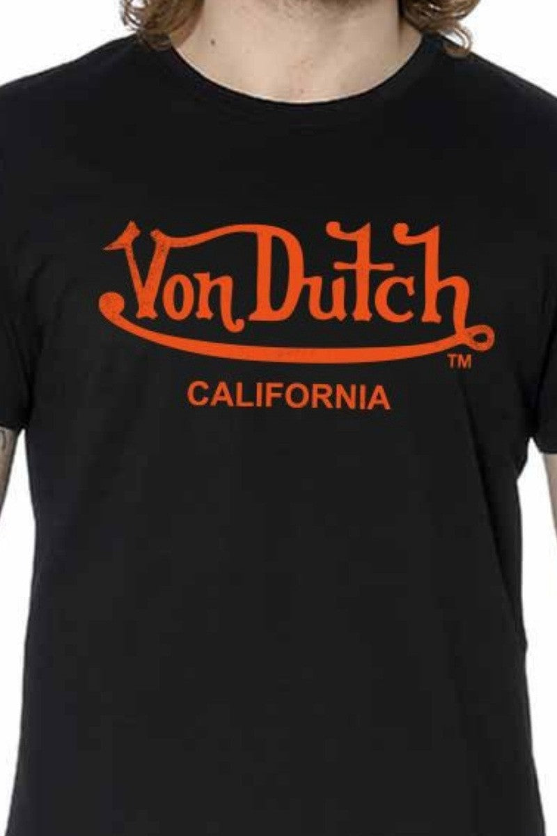 VON DUTCH Ανδρικό T-Shirt Βαμβάκι Μαύρο VD/1/TSC/FIRST/NRO/BLACK 1803078