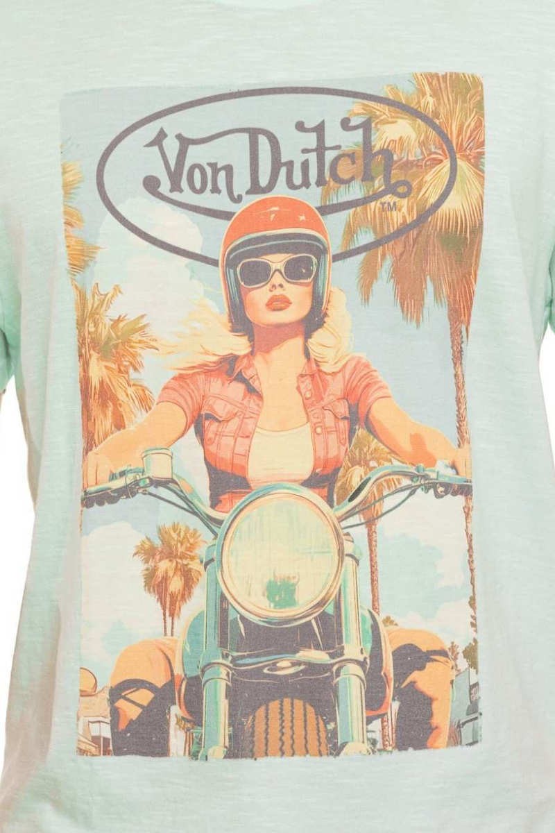 VON DUTCH Ανδρικό T-Shirt Βαμβάκι Γαλάζιο VD/1/TR/GIRLS3 126/BLUE 1825274