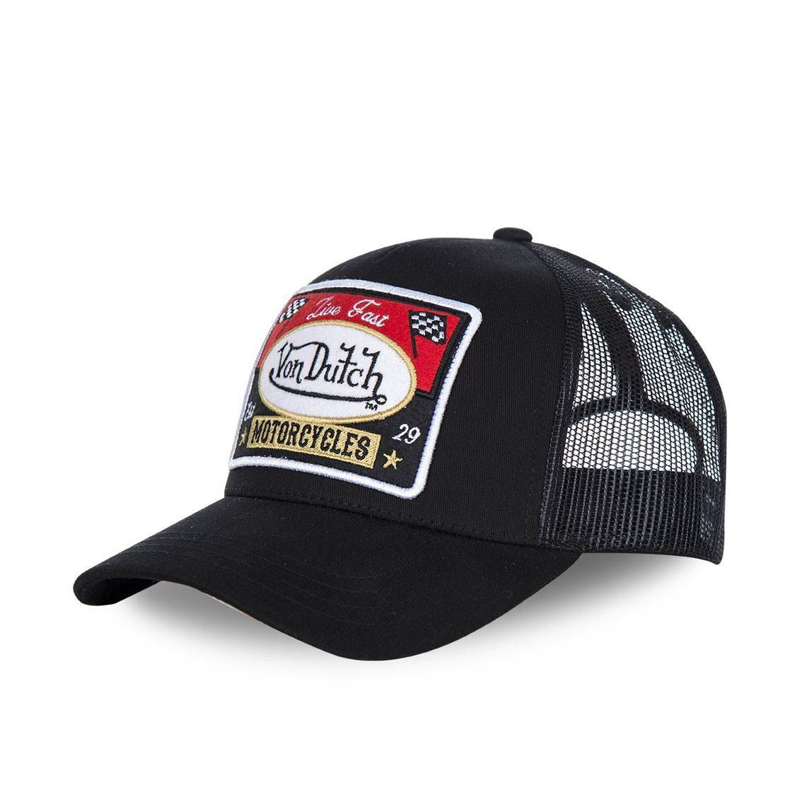 VON DUTCH Unisex Καπέλο Βαμβάκι/Πολυεστέρας Μαύρο VD/0/CAS1/BLACKY1B 126/BLACK 1823506