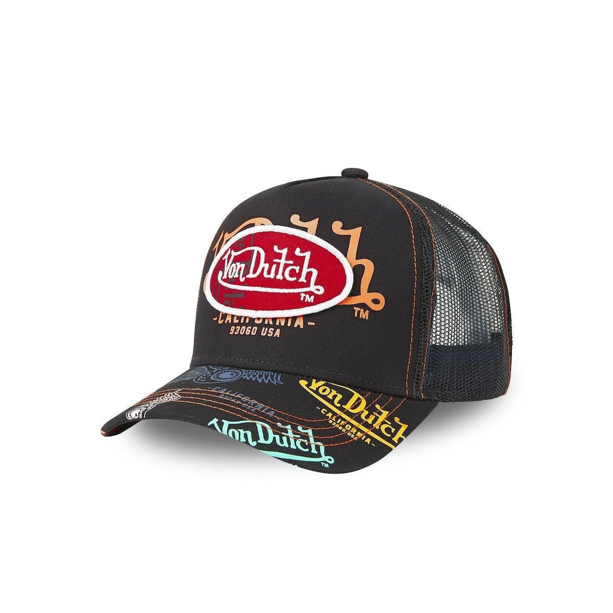 VON DUTCH Unisex Καπέλο Βαμβάκι/Πολυεστέρας Πολύχρωμο VD/0/CAS1/BRA/BLA2/MULTI 1823508