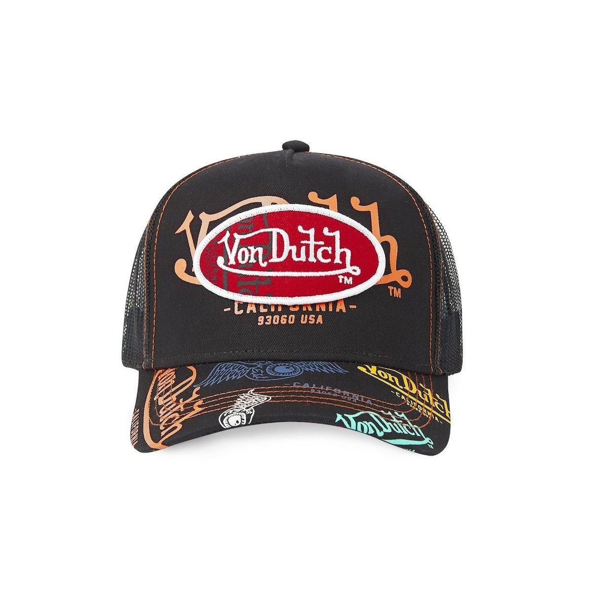 VON DUTCH Unisex Καπέλο Βαμβάκι/Πολυεστέρας Πολύχρωμο VD/0/CAS1/BRA/BLA2/MULTI 1823508