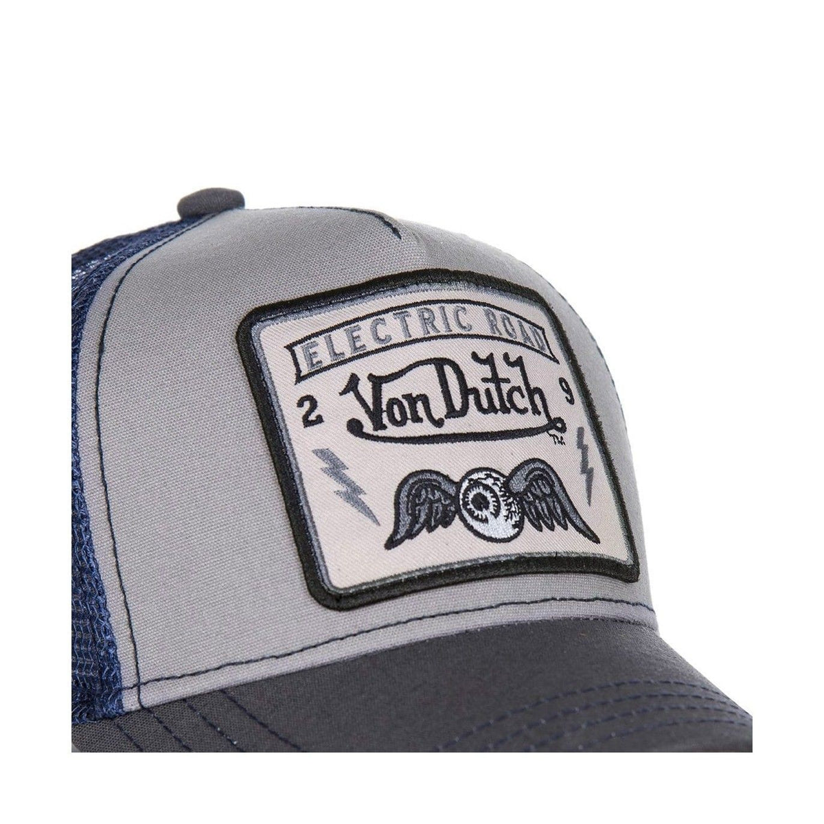 VON DUTCH Unisex Καπέλο Βαμβάκι/Πολυεστέρας Γκρί VD/0/CAS1/SQUARE3B/GREY 1823510