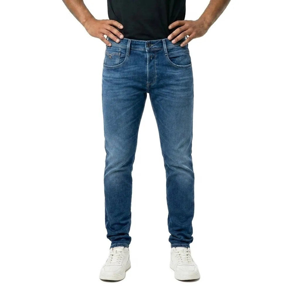 REPLAY Ανδρικό Παντελόνι Jeans ANBASS Βαμβάκι/Ελαστάνη Μπλε Slim Fit M914Y.000.87910A-007 DARK BLUE 1824993