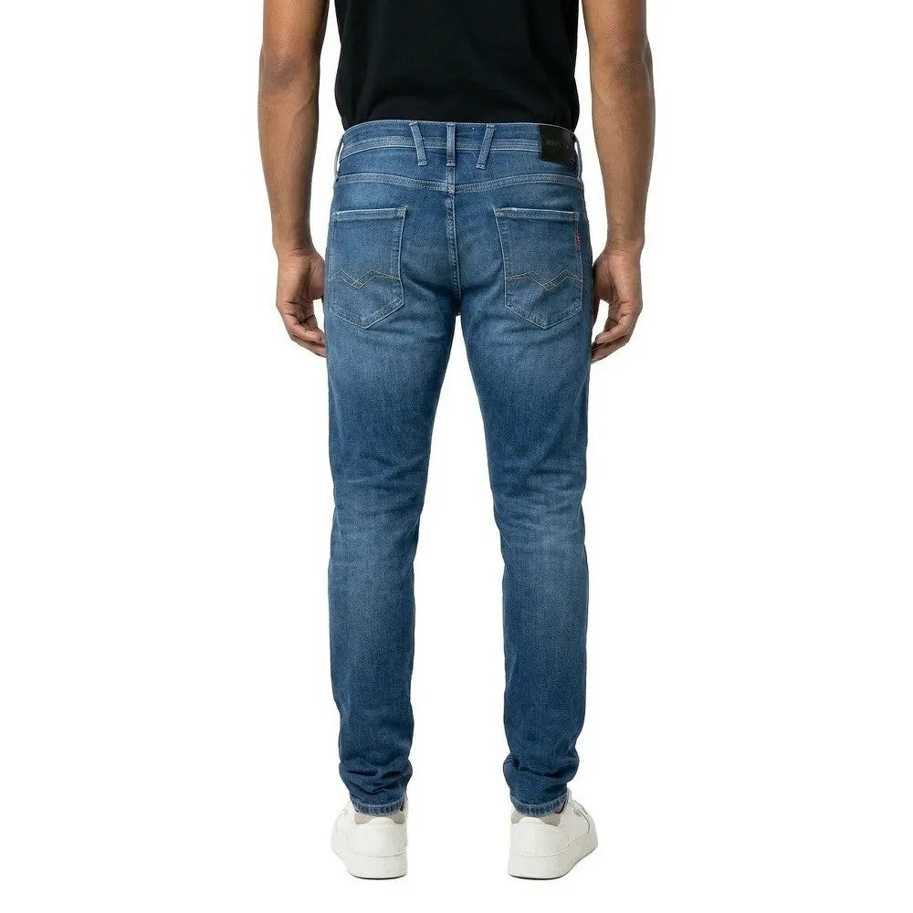 REPLAY Ανδρικό Παντελόνι Jeans ANBASS Βαμβάκι/Ελαστάνη Μπλε Slim Fit M914Y.000.87910A-007 DARK BLUE 1824993