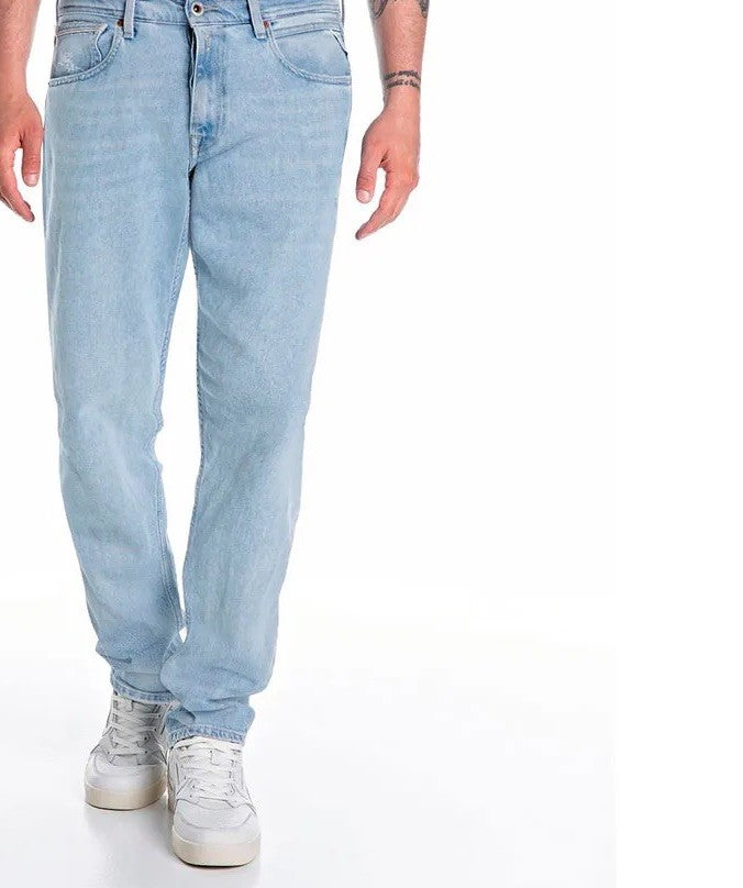 REPLAY Ανδρικό Παντελόνι Jeans GROOVER Βαμβάκι/Ελαστάνη Μπλε Regular Fit MA972R.000.519816-009 1810670