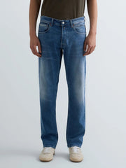 REPLAY Ανδρικό Παντελόνι Jeans Grover Βαμβάκι/Ελαστάνη Μπλε Regular Fit MA972.000.573844-007 MEDIUM BLUE 1824995