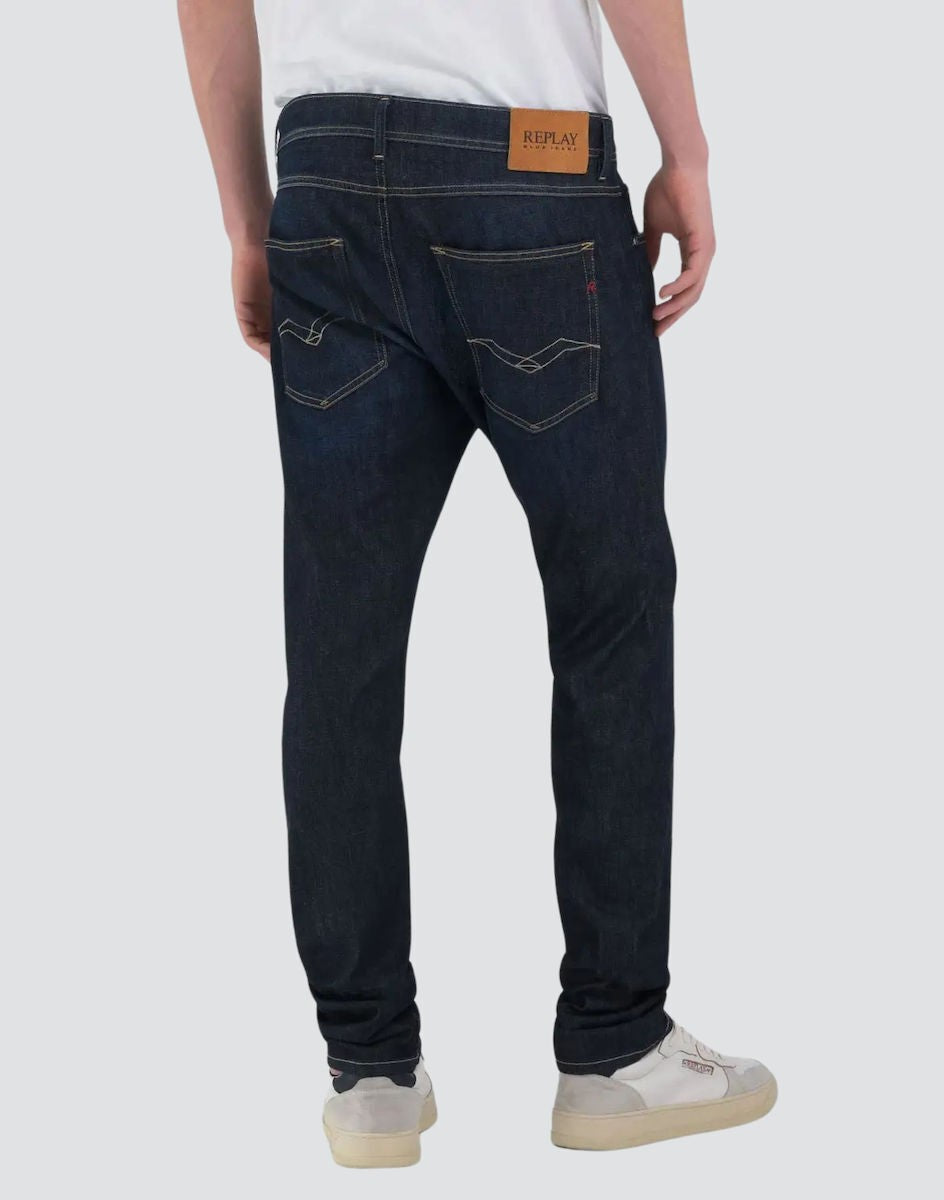 REPLAY Ανδρικό Παντελόνι Jeans WILLBI Βαμβάκι/Ελαστάνη Μπλέ Regular Fit M1008J.000.785150-DARK BLUE 1824437