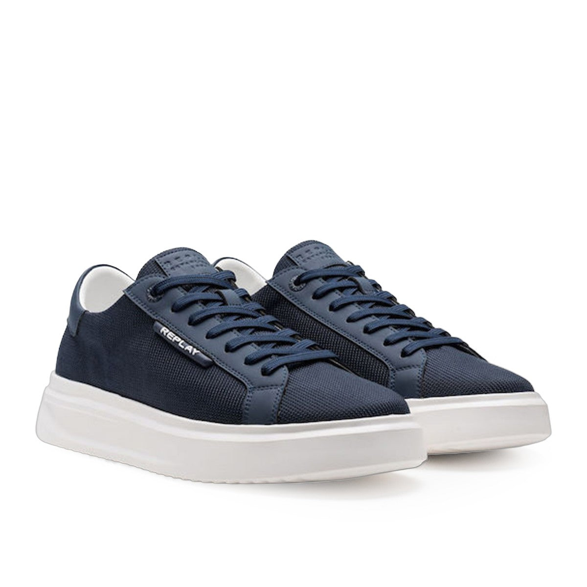 REPLAY Ανδρικά Sneakers Δέρμα/Ύφασμα Μπλέ GMZ8E.003.C0002T-040 NAVY 1824468