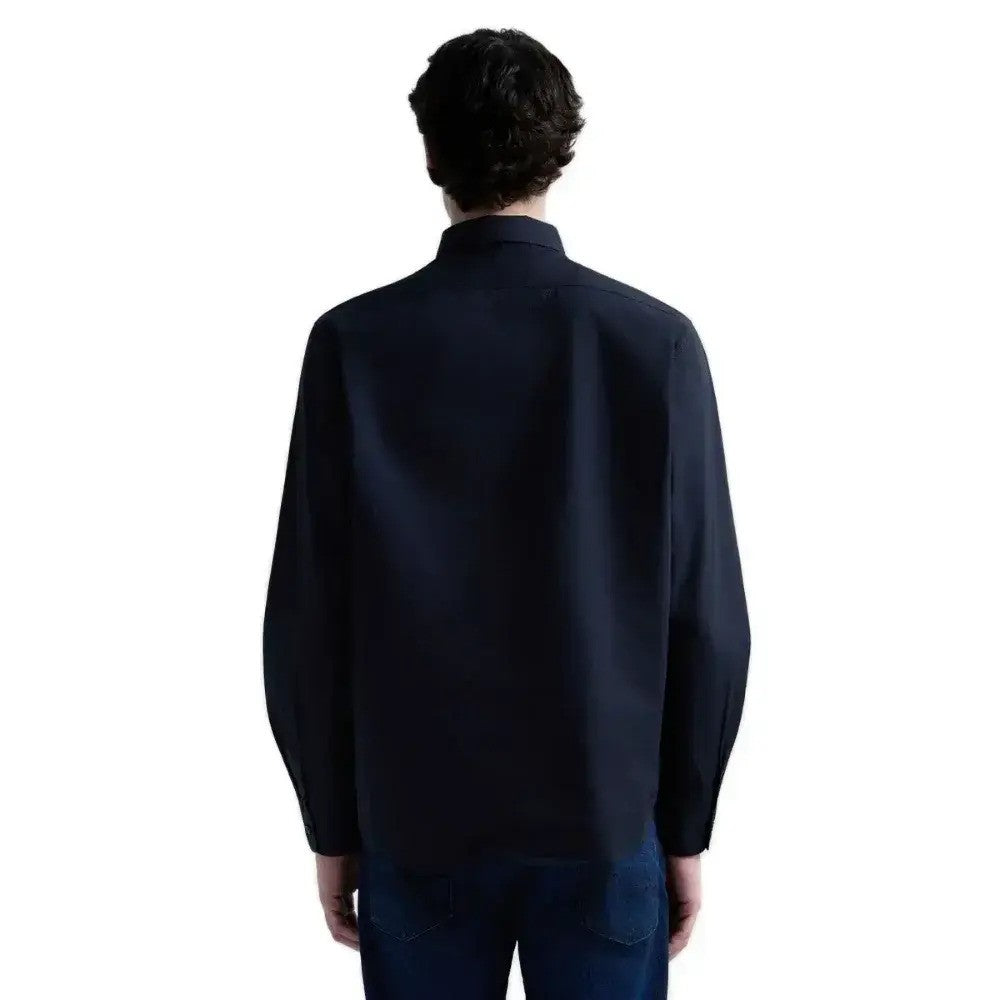 REPLAY Ανδρικό Πουκάμισο Floral Λινό Μπλέ Regular Fit M4159.000.81388B-211 PEWTER BLUE 1825623