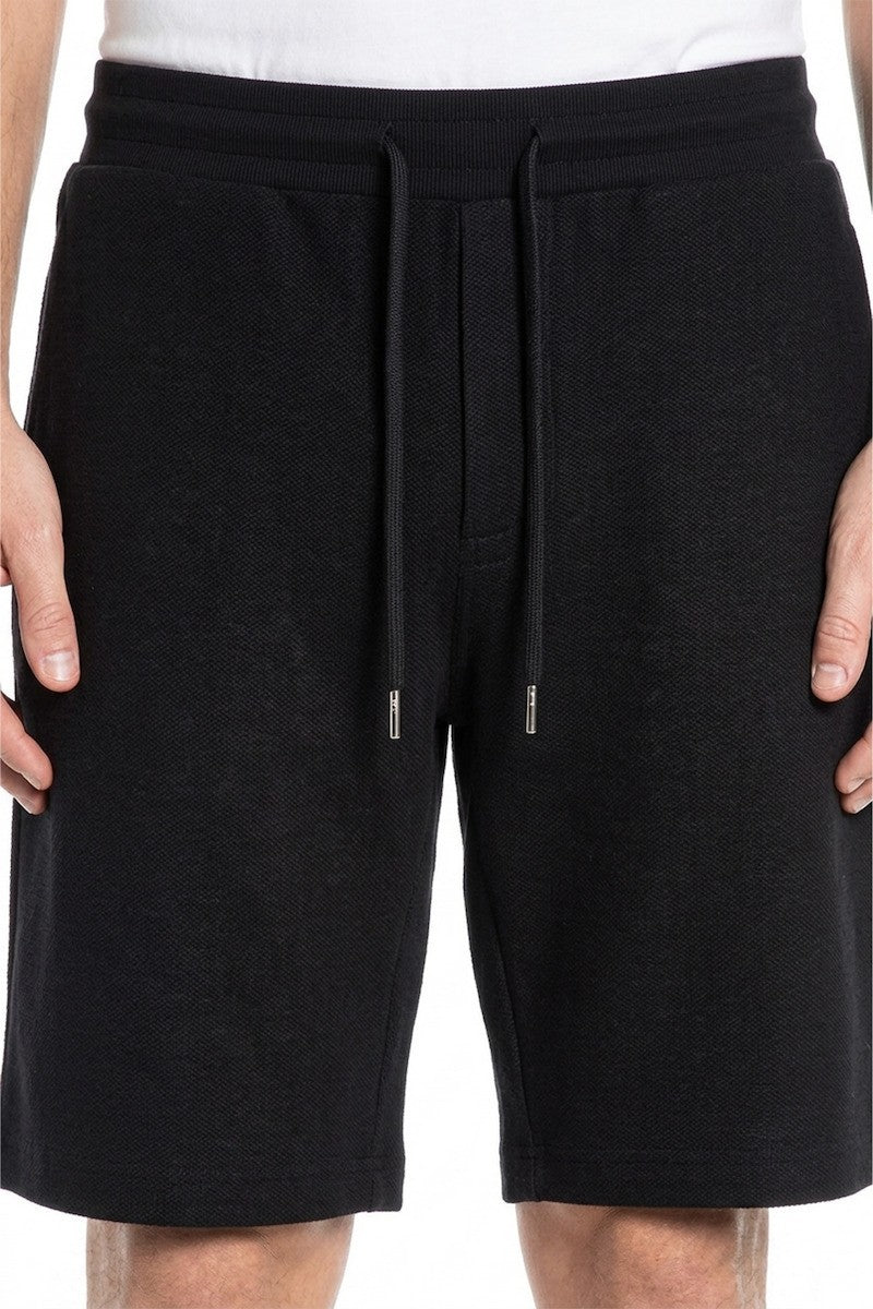 REPLAY Ανδρική Βερμούδα Βαμβάκι Μαύρη Regular Fit M9064.000.24036-098 BLACK 1823389