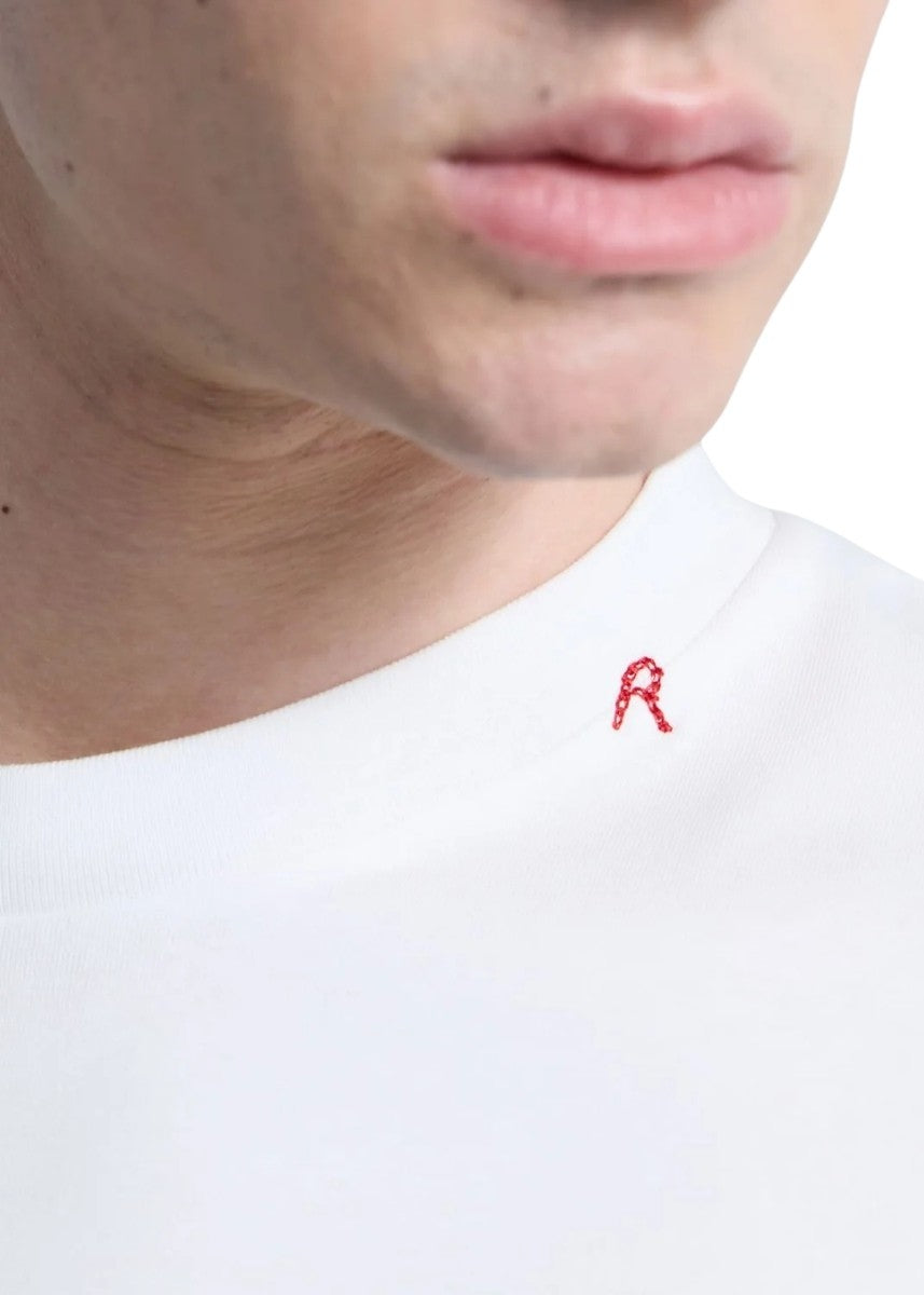 REPLAY Ανδρικό T-Shirt Βαμβάκι Λευκό Regular Fit M3378.000.23608P-011 NATURAL WHITE 1824471