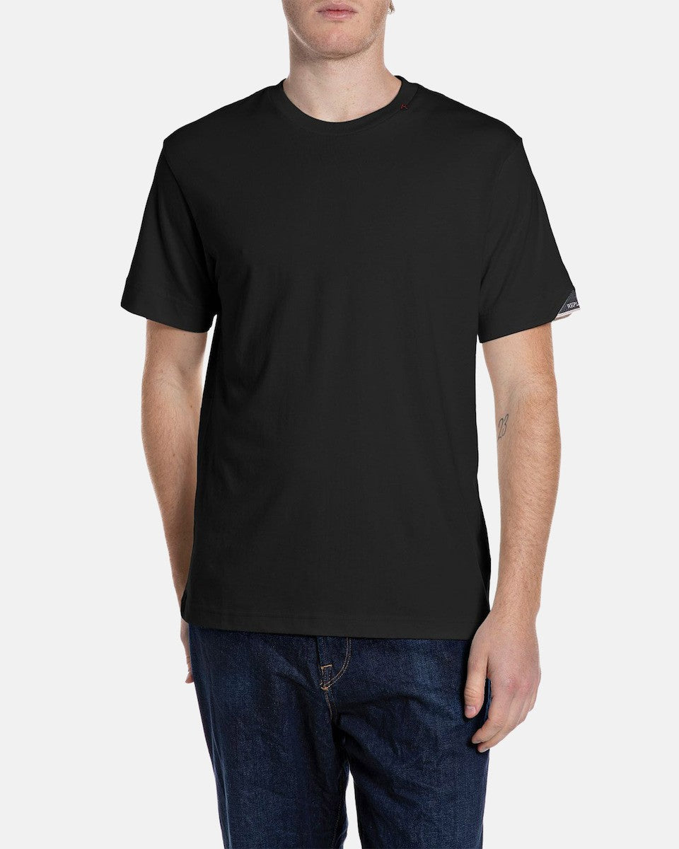 REPLAY Ανδρικό T-Shirt Βαμβάκι Μαύρο Regular Fit M3379.000.23608P-098 BLACK 1824472