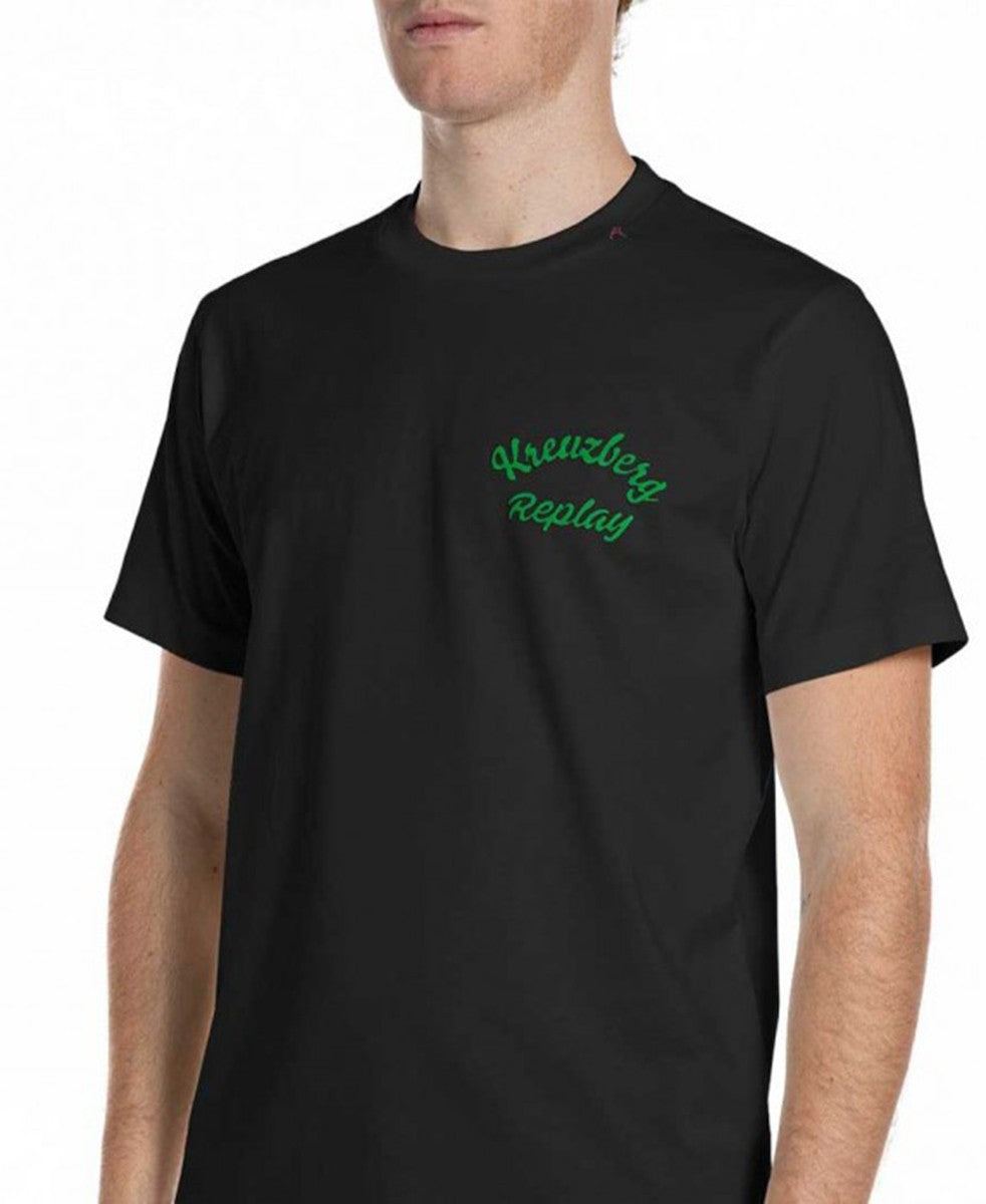 REPLAY Ανδρικό T-Shirt Βαμβάκι Μαύρο Regular Fit M3536.000.23608P-098 BLACK 1824476
