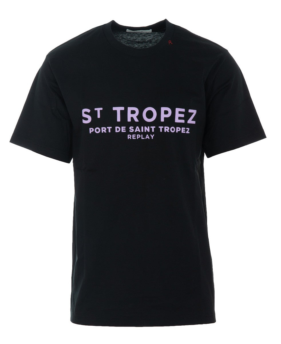 REPLAY Ανδρικό T-Shirt Βαμβάκι Μαύρο Regular Fit M3546.000.23608P-098 BLACK 1824477