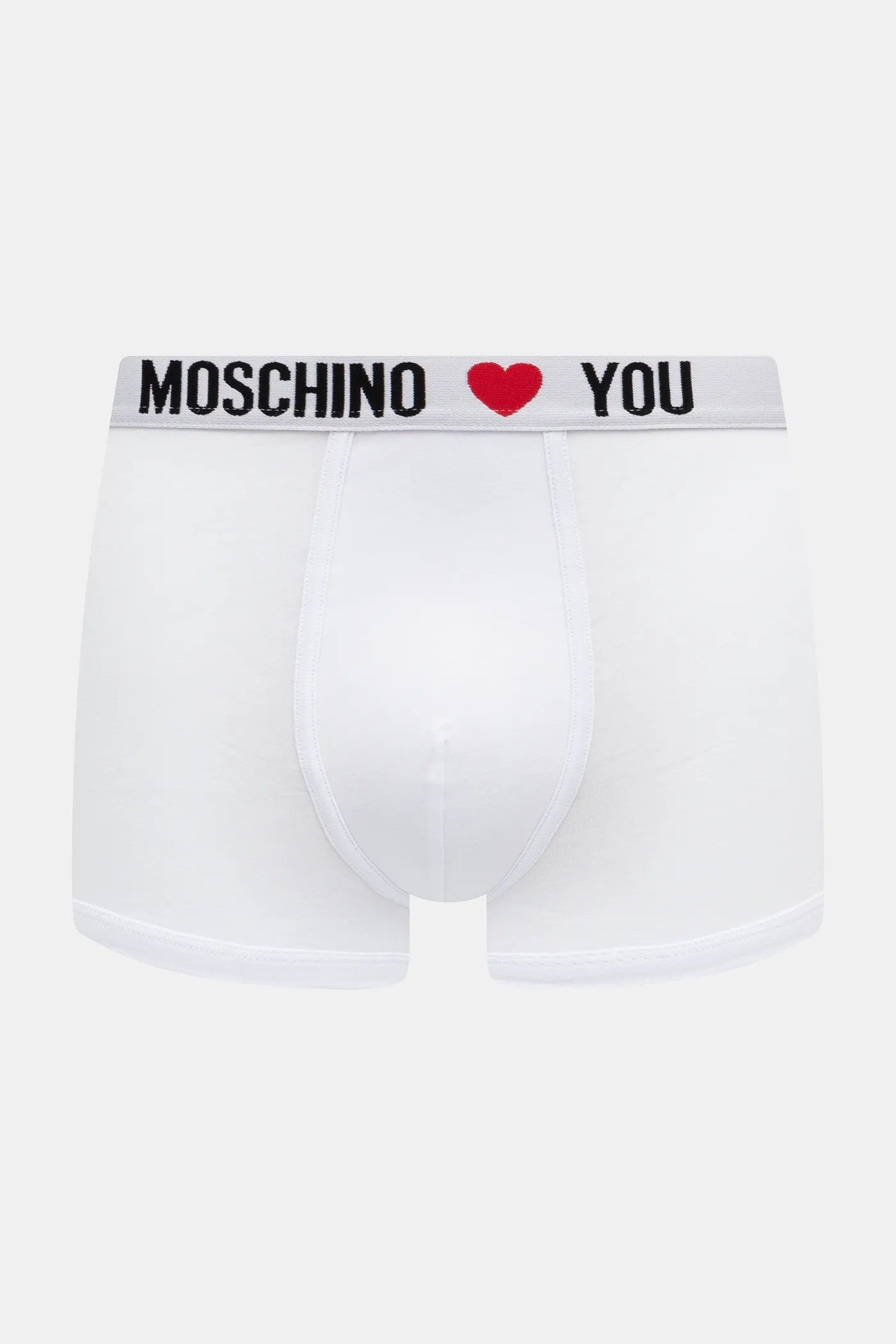 MOSCHINO Ανδρικα Εσώρουχα Boxers Βαμβάκι/Ελαστάνη Μαύρο/Λευκό Regular Fit 1A13114402/1555 1813372