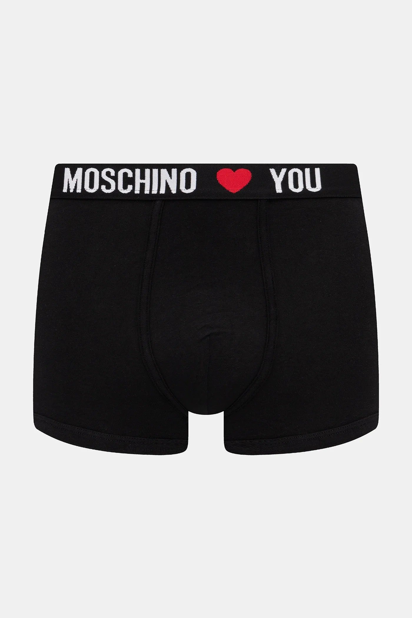 MOSCHINO Ανδρικα Εσώρουχα Boxers Βαμβάκι/Ελαστάνη Μαύρο/Λευκό Regular Fit 1A13114402/1555 1813372