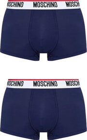 MOSCHINO Ανδρικα Εσώρουχα Boxers Βαμβάκι/Ελαστάνη Μπλέ Regular Fit 1A1394430025K/0290 1813375