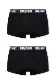 MOSCHINO Ανδρικα Εσώρουχα Boxers Βαμβάκι/Ελαστάνη Μαύρο Regular Fit 1A1389430125K/0555 1813374