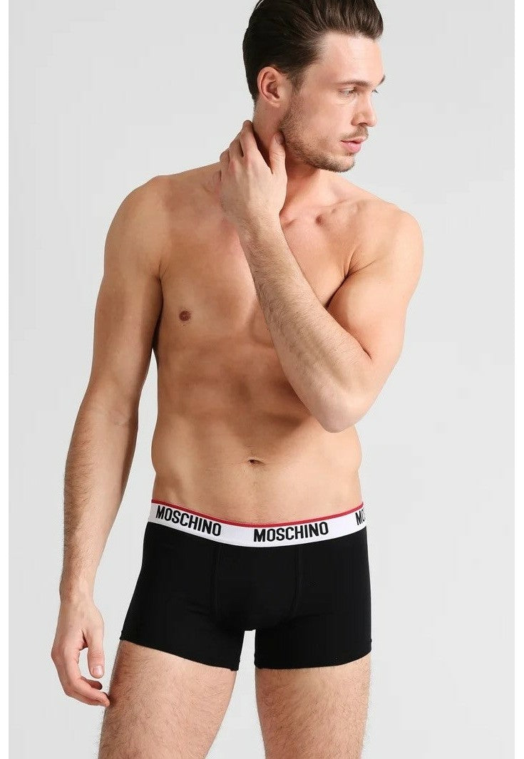 MOSCHINO Ανδρικα Εσώρουχα Boxers Βαμβάκι/Ελαστάνη Μαύρο Regular Fit 1A1394430025K/0555 1813375
