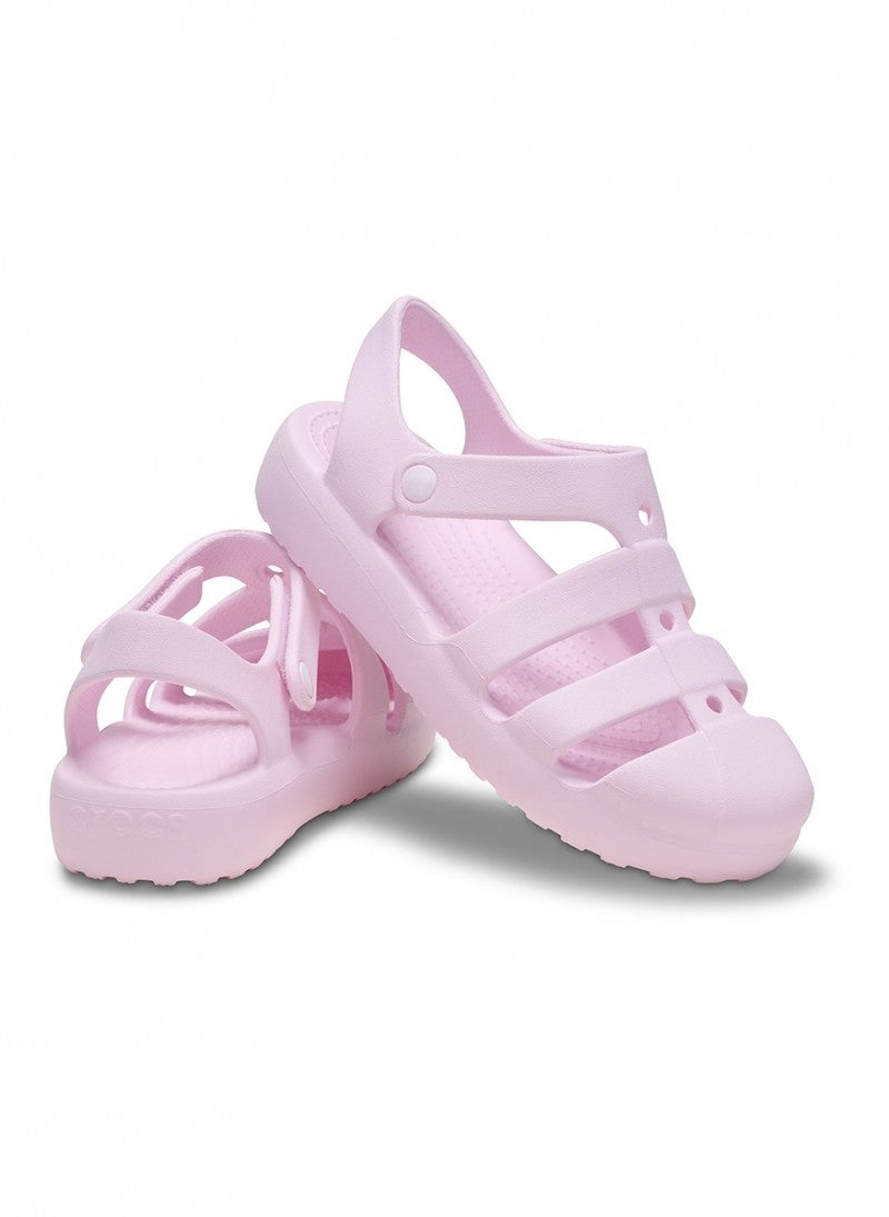 CROCS Παιδικά Σανδάλια Ανατομικά Classic Fisherman Croslite Ρόζ 210625-6ZW Pink Milk 1815413