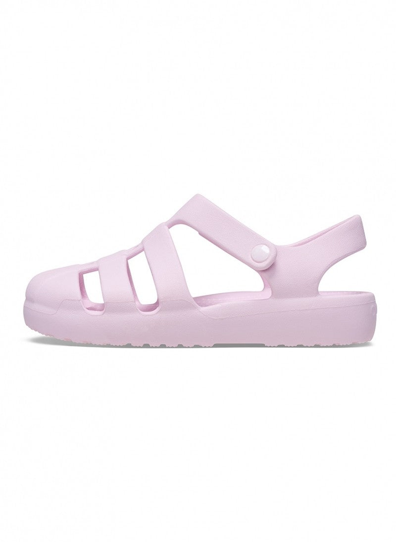 CROCS Παιδικά Σανδάλια Ανατομικά Classic Fisherman Croslite Ρόζ 210625-6ZW Pink Milk 1815413