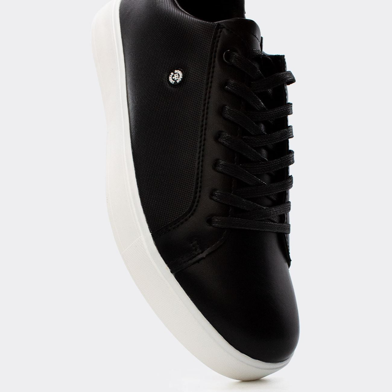 ROBINSON Ανδρικά Sneakers Οικολογικό Δέρμα Μαύρο 4847/02BLK 1824796