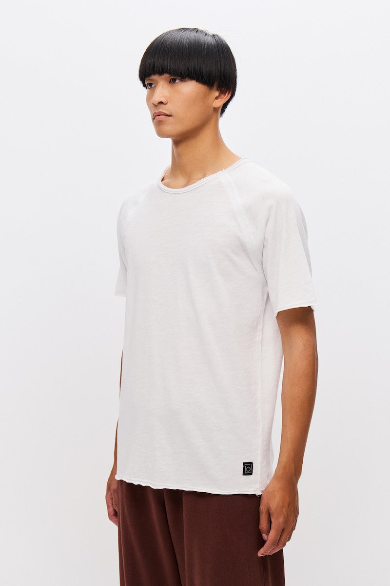 DIRTY LAUDRY Ανδρικό T-Shirt Βαμβάκι Λευκό Regular Fit DLMT000643/82/WHITE 1815246