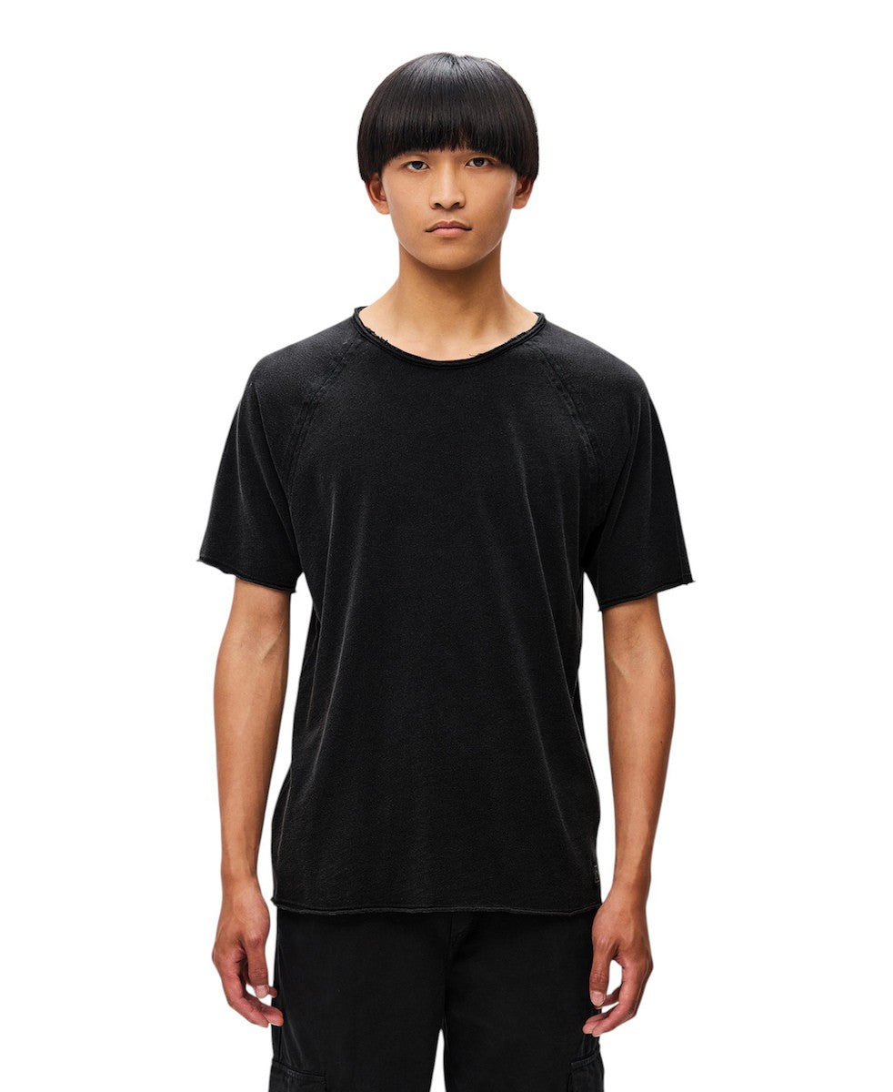 DIRTY LAUDRY Ανδρικό T-Shirt Βαμβάκι Μαύρο Regular Fit DLMT000643/BLACK 1815246
